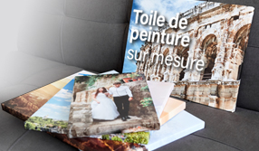 Impression sur toile de peintre sur mesure (canva)